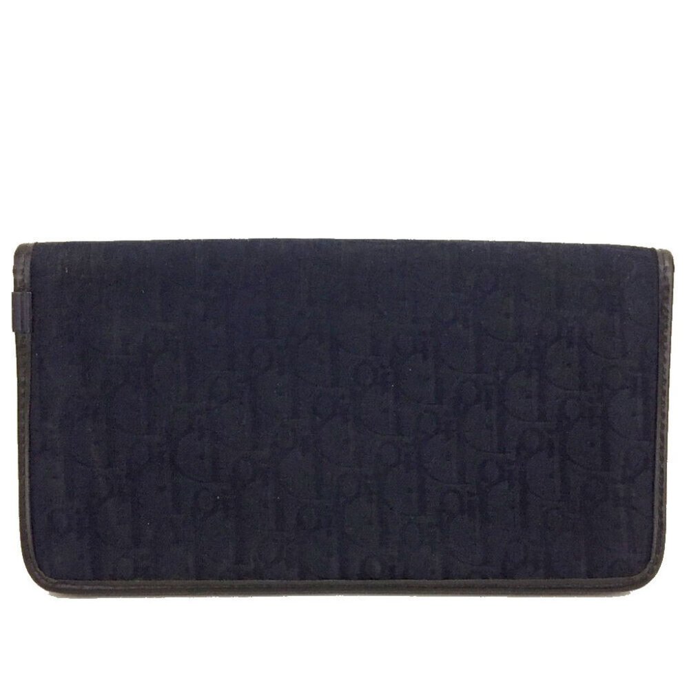 Christian Dior Trotter Canvas Leather Long Bifold Wallet - Picture 4 of 8